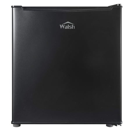 Walsh WSR17BK compact Refrigerator, 17 cuFt Single Door Fridge, Adjustable Mechanical Thermostat with chiller, Reversible Doors, Black