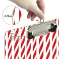 thumbnail image 4 of ALAZA Plastic Clipboard A4 Letter Size Decorative Clipboards for Students Women Men 9" x 12.5" Christmas Red Pattern, 4 of 6