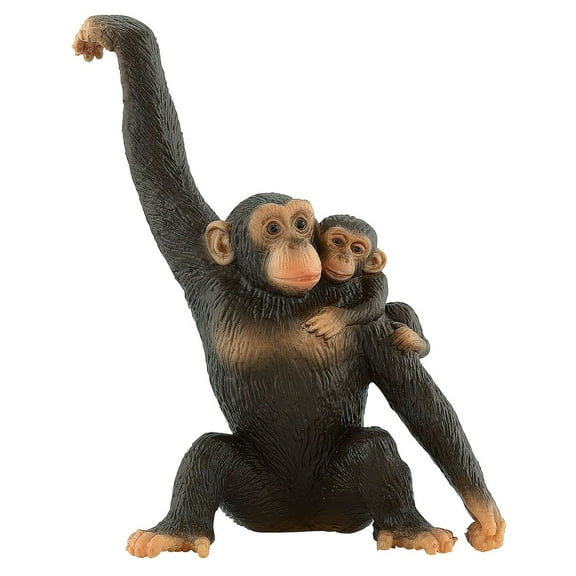 Bullyland WWF Chimp with Baby Figurine