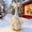 77 - Beige, variant on Aurorax Winter Goose Clothes for Cement Goose Porch Goose 23"/17",Porch Goose Outfit 19 inch,Christmas Lace Skirt and Bow Beige Porch Goose Accessories for Yard Outdoor Garden