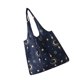 thumbnail image 1 of Cateissary Bolsa de compras Bolsa de hombro plegable portátil Bolsa de almacenamiento de comestibles reutilizable Almacenamiento y organización del hogar cian S, 1 of 6