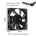 thumbnail image 2 of Computer Case Fan 80mm 4-Pin PWM High Airflow Ultra-Thin Cooling Fan 1200-3000RPM Cascadable FDB Bearing Fan, 2 of 9