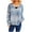 Blue, variant on WREESH Fashion Cardigan Button Up Cardigan Womens Knitted Cardigan Sweater Jacket V-Neck Sweater Green