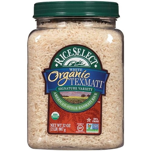 RiceSelect Organic Texmati White Rice, 32 Ounce (1 Count)