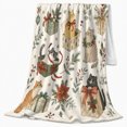 thumbnail image 2 of Whimsical Cats Boxes, Festive Pet Portrait Pattern, Warm Flannel Blanket for Living Room and Bedroom with Detailed Artwork, Cat Lovers Just Because Gift, Pet Lover Home Decor, 2 of 9