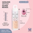 thumbnail image 3 of Miyuki Delica Seed Beads – Size 11/0 (1.6 mm), DB1532, Opaque Lt. Peach Ceylon, 7.2g, Approx. 1440 Beads, 3 of 7