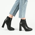 thumbnail image 4 of Journee Collection Womens Marnnie Pointed Toe Platform Ankle Booties, 4 of 6