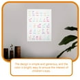 thumbnail image 3 of RENACLIPY Arabic Alphabet Wall Chart for Toddlers - Assorted Colors Educational Poster for Bedroom and Classroom Learning, 3 of 6