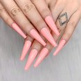 thumbnail image 1 of 24 Uds de uñas postizas brillantes YONGSHENG bailarina ataúd largo manicura para mujeres y niñas, 1 of 5