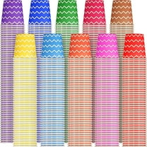 g 1000 Pieces 5oz Paper Cups, Strip Multicolor Disposable Cups, Cold Beverage Drinking Mini Mouthwash for Parties, Picnic, Travel, Events Barbecues, Coffee, 10 Colors，Disposable cup
