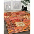 thumbnail image 2 of Ahgly Company Indoor Square Contemporary Red Patchwork Area Rugs, 6' Square, 2 of 6