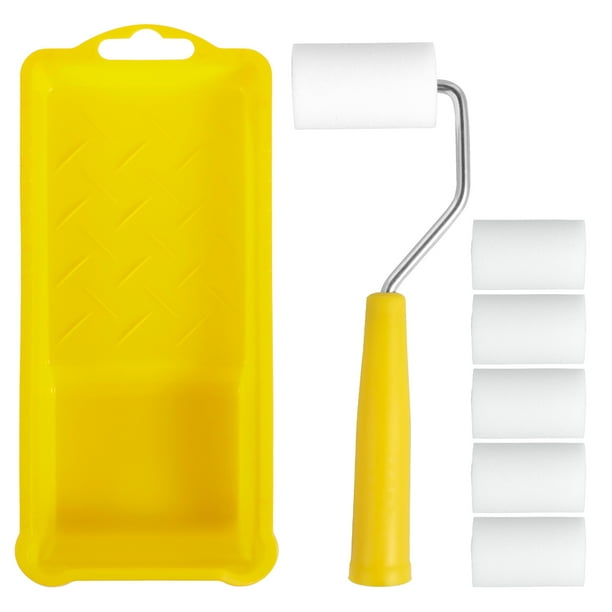 8Pcs Paint Roller Set 2inch Mini Foam Paint Roller with Handle and