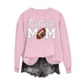 thumbnail image 5 of Karight Women's Football Mom Graphic Crewneck Sweatshirt Long Sleeve Casual Pullover Top, 5 of 6