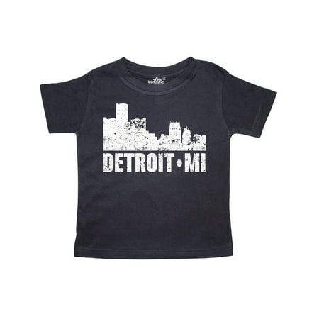 

Inktastic Detroit Skyline Grunge Gift Toddler Boy or Toddler Girl T-Shirt