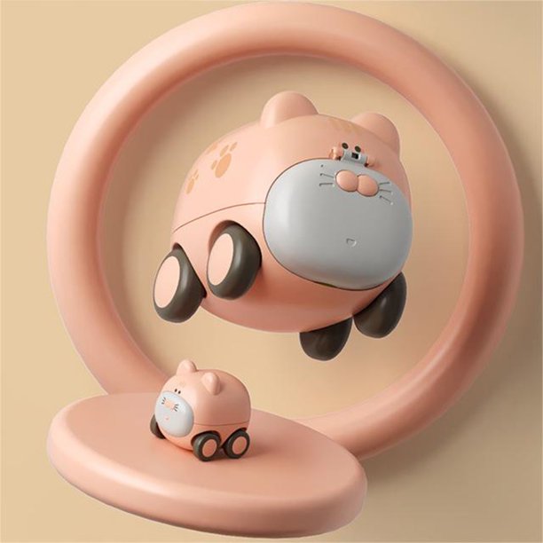 Coches de fricción de dibujos animados de plástico que presionan el coche para niños y niñas Hugtrwg Para estrenar