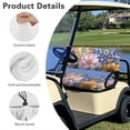 thumbnail image 6 of Yuyamidu Boho Golf Cart Seat Cover Backrest Seat Cushion Cover for Club Car Dahlia Golf Cart Seat Protector Decoration 2 Pack Universal Fit, 6 of 7