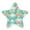 Pastel Green and Peach Bows, variant on Star Night Light Auto On/Off Plug-in Wall Light with Light Sensor Warm White LED for Home Party Green and Mint Bows
