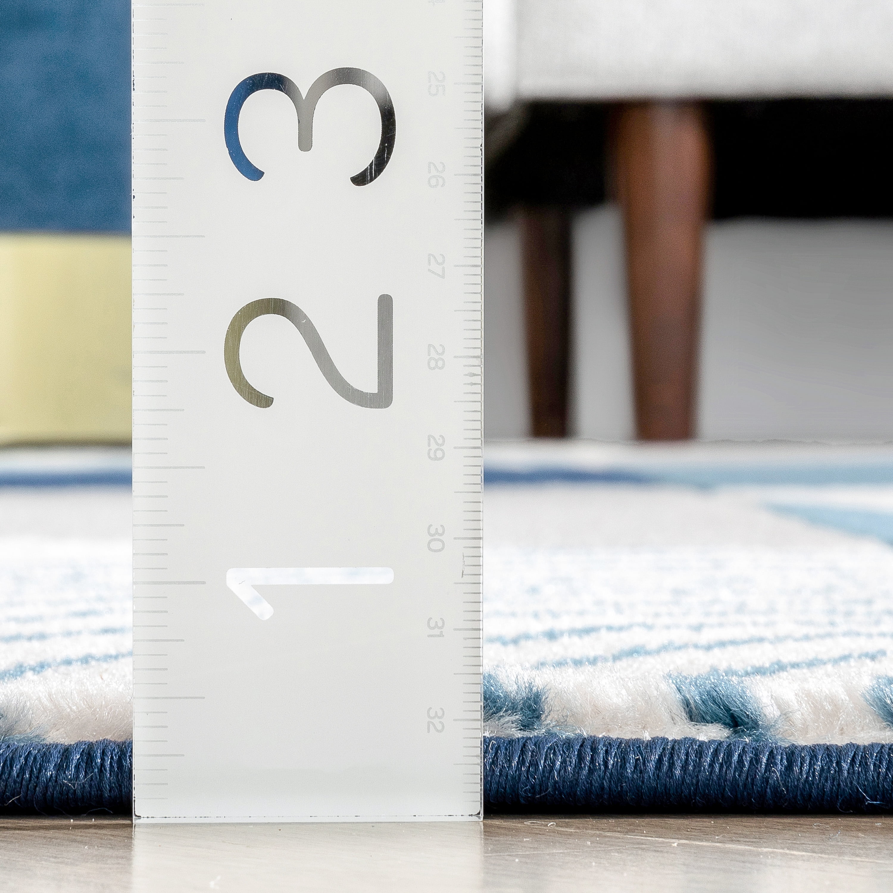 Well Woven Good Vibes Margot Modern Geometric Blue 5'3" x 7'3" Area Rug