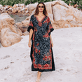 thumbnail image 7 of Miss Lavish London Kaftan Dresses for Women,Beach Kaftan Coverups,Hawaiian Coverups for Women,Long Beach & Swimsuit Coverups,Plus Size African Caftan Dress,Moroccan Style Loungewear Black 2XL, 7 of 7