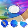 thumbnail image 4 of Colorful Tie Dye Pattern Round Fitted Tablecloth with Elastic Edge,Dining Table Cover Waterproof,Outdoor Round Tablecloth for Camping,Dining,Indoor and Outdoor, 4 of 7