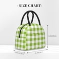 thumbnail image 2 of Salouo White Green Plaid for Insulated Lunch Bag for Women/Men - Leakproof Cooler Tote Bag Organizer - Reusable Lunch Box for Office Picnic Hiking Beach-One Size, 2 of 6