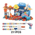 thumbnail image 4 of Maoww Electric Drill Toy Creative Kids Tool Set Box 351 Pcs For Age 2-5 Years Old Toolbox For Tiny B, 4 of 6