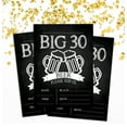 thumbnail image 2 of Darling Souvenir Black Birthday Invitation Card Printable Fill or Write In Blank Invites Party Supplies Pack Of 28 5 x 7 Inches, 2 of 5