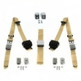 thumbnail image 1 of Buick Roadmaster 1949-1953 Airplane 3 Point Tan Retractable Bench Seat Belt Kit with Bracketry - 3 Belts, 1 of 1