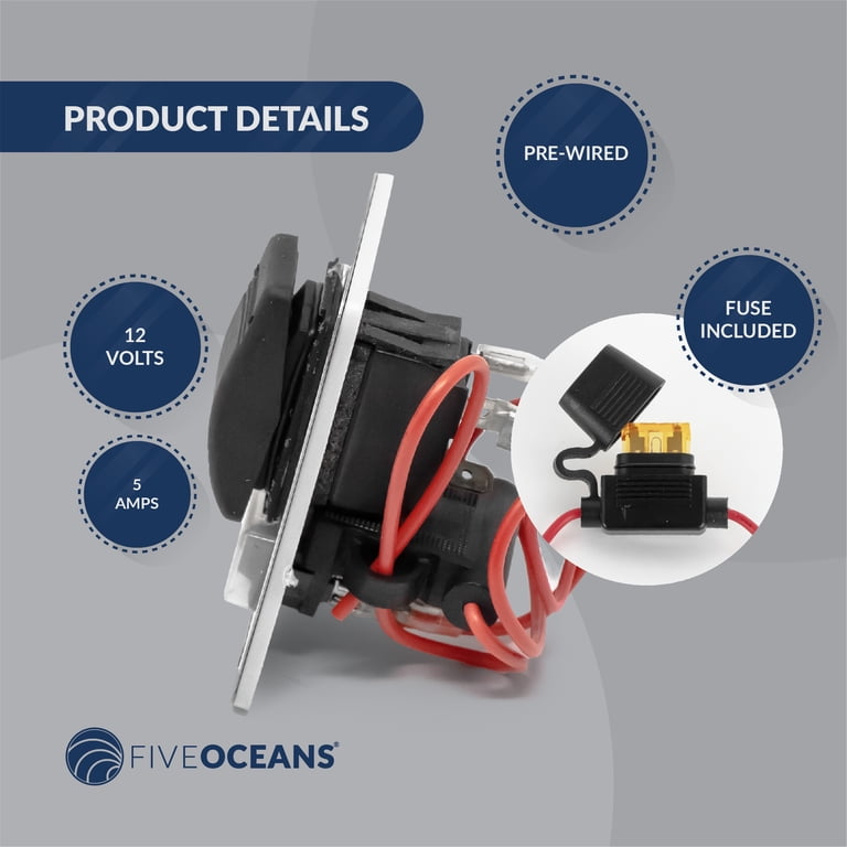 Boat Remote Control Station Switch Five Oceans Boat Anchor - Waterproof ...