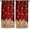 Deep Red Turmeric, variant on Christmas Kitchen Curtains 54 Inch Length, Farmhouse Curtains & Drapes, Poinsettia Xmas Botanical Berry Snowflake Rod Pocket Window Curtains for Living Room/Bedroom, 42" x 54", 2 Panels