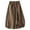 Khaki, variant on Riforla Women's Fashion Vintage Linen Mid Length High Waisted A Line Skirt Skirts for Women Navy M