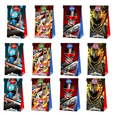 Power Ranger Candy Bags Birthday Goodie Party Favor Decorations Treat Supplies