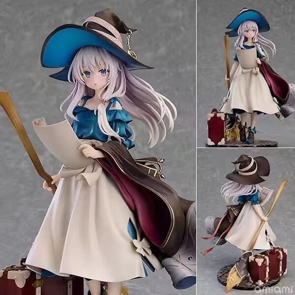 Figura de acción de Anime The Journey of Elaina, juguetes de PVC, figuras de colección para amigos, regalos, 25cm