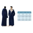 AMITOFO Long Robes for Men with Hood & Pockets,Soft Plush Full Length