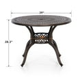 thumbnail image 2 of Sophia & William 39”Cast Aluminum Patio Bistro Dining Table - Bronze, 2 of 5