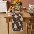 thumbnail image 2 of Brown Gourd Table Runner 70 Inches, Spring Floral Farmhouse Botanical Bed Runner Dresser Scarves Tabletop for Indoor Outdoor Parties/Ceremony/Banquet, 13" x 70", 2 of 9