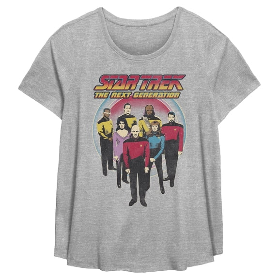 Women's Star Trek: The Next Generation Retro Group Shot Graphic T-Shirt
