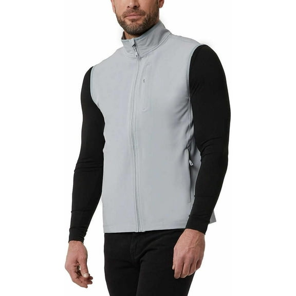 32 Degrees Heat Mens Midweight Tech Vest (US, Alpha, Medium, Regular, Regular, Gray)