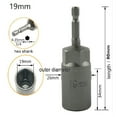 thumbnail image 1 of 1PCS 80mm Length 1/4" Hex DriveSocket Impact Nut Bolt Drill Bits, 1 of 5