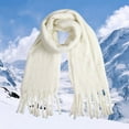 thumbnail image 2 of UJNDER Fashionable Outdoor Winter Scarf for Versatile Style and Warmth Winter Scarf for Women Beige, 2 of 4
