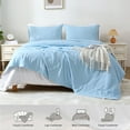 thumbnail image 2 of Cooling Comforter for Hot Sleepers and Night Sweats Queen Size Double Sided Cooling Blanket Q-Max 0.45 Breathable Summer Cold Comforter for Bed, 90" x 90", 2 of 6