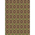 thumbnail image 1 of Ahgly Company Machine Washable Indoor Rectangle Transitional Brass Green Area Rugs, 2' x 3', 1 of 7