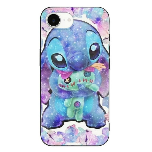 Stitch Amo Los Pandas Compatible with iPhone 16 E Case Full Covered Soft Slim Rugged TPU Phone Case Shockproof Non-Slip Anti-Fingerprint Basic Cases Protection