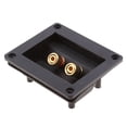 thumbnail image 3 of Conectores de Subwoofer Sunnimix DIY Stereo Screw Cup 2 Vías Terminal Binding Post de Pared Paquete de 2 Negro, 3 of 8