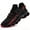 Black Red, variant on DYKHMILY Steel Toe Shoes for Women Lightweight Breathable Safety Shoes Slip Resistant Work Shoes