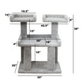 thumbnail image 4 of New Cat Condos Cat Tree for Large Cats & Maine Coons - Deluxe Carpeted Cat Tower Condo, 4 of 4