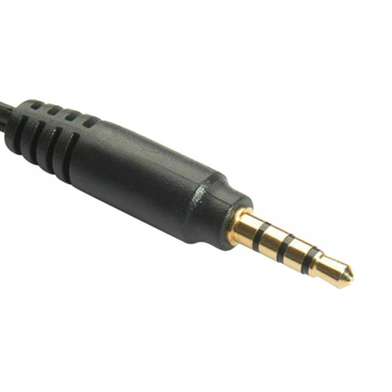 3.5mm Audio Splitter Jack Plug Male to Aux Female Microphone