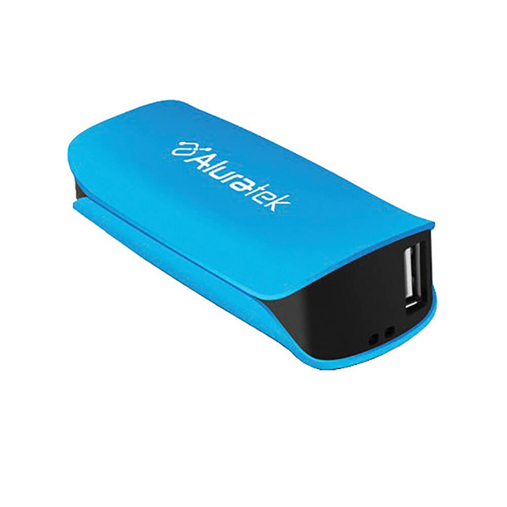 Aluratek APBL01FSB Portable Battery Charger with LED Flashlight - Sky Blue - image 2 of 3