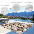 thumbnail image 3 of Cobblestones Outdoor Rug for Patio/Deck/Porch, Non-Slip Large Area Rug 5 x 8 Ft, Natural Stones Gravel Rock Aesthetic Art Indoor Outdoor Rugs Washable Area Rugs, Reversible Camping Rug Carpet Runner, 3 of 8