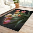 thumbnail image 1 of Tulip Area Rug - 5x6 Rug - Tulip Rug - 3D Floral Area Rug - Flower Rugs - Girls Carpet, 1 of 7
